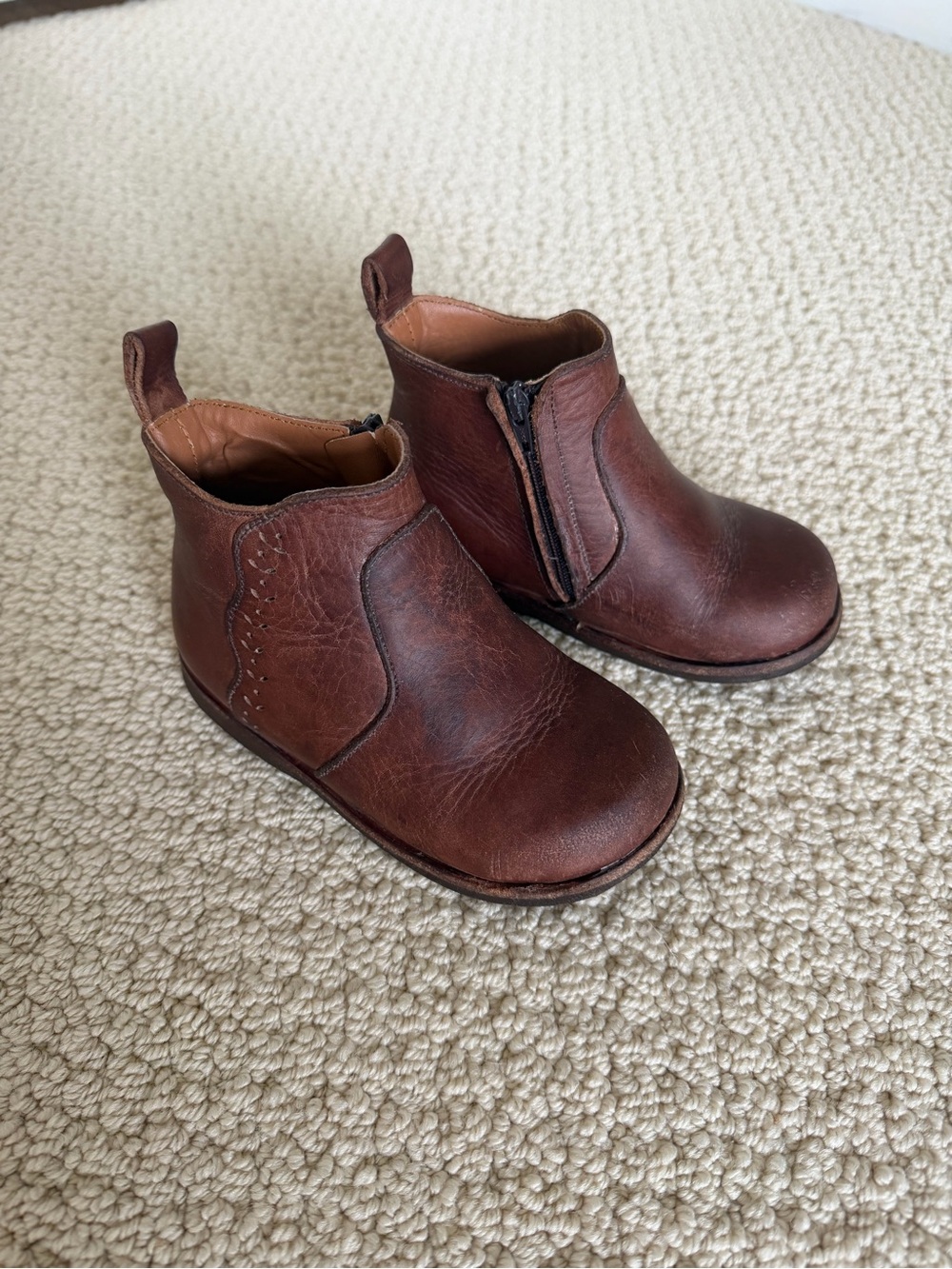 Adelisa & Co Ophelia brown leather boots